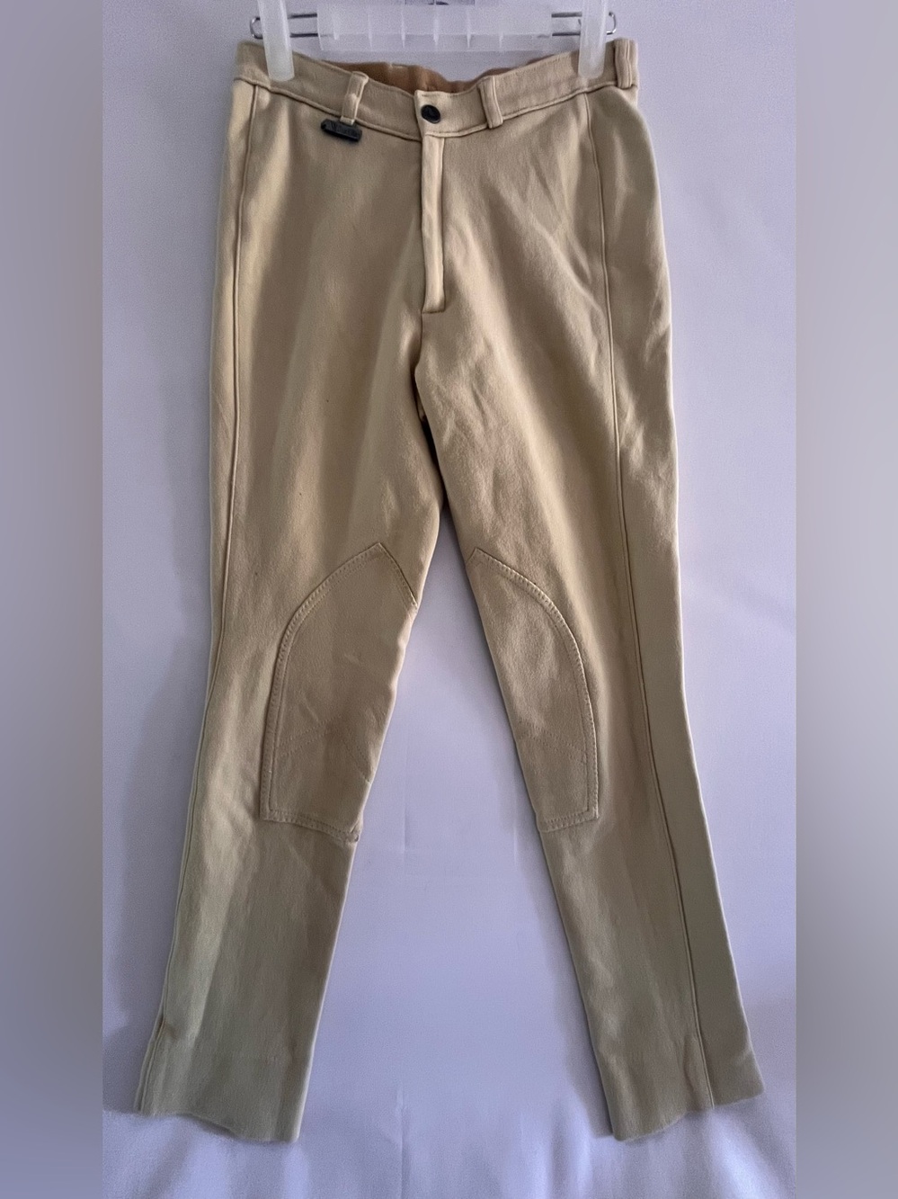 Dublin Beige Equestrian Riding Jodhpurs Kneepatch Tan Pants